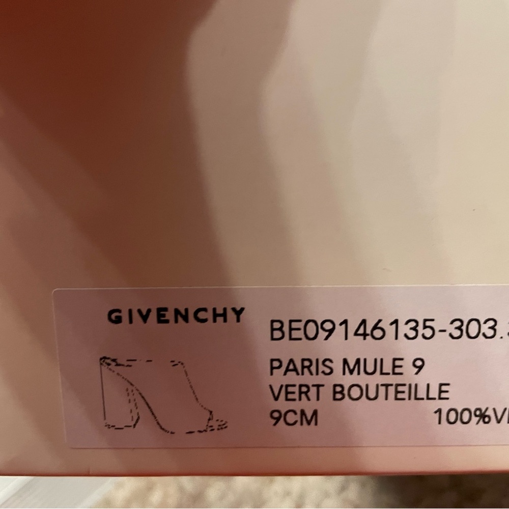 Givenchy Black Croc-Patterned Mules - image 6